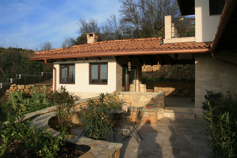 villa kert, belső udvar