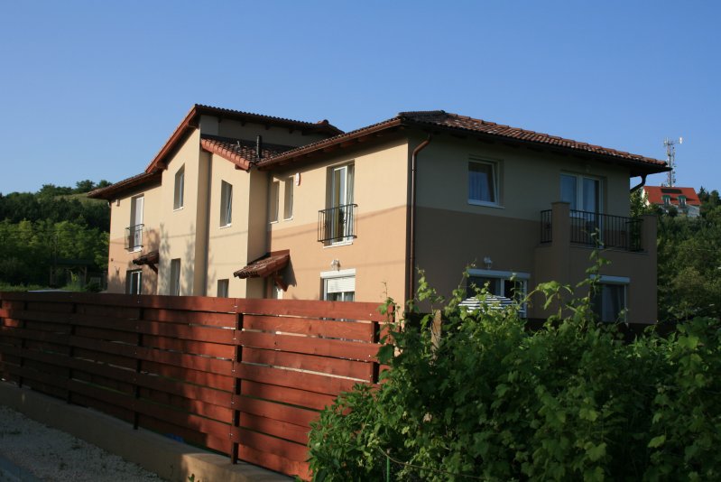 modern ikerház budaörsön, sátortetővel