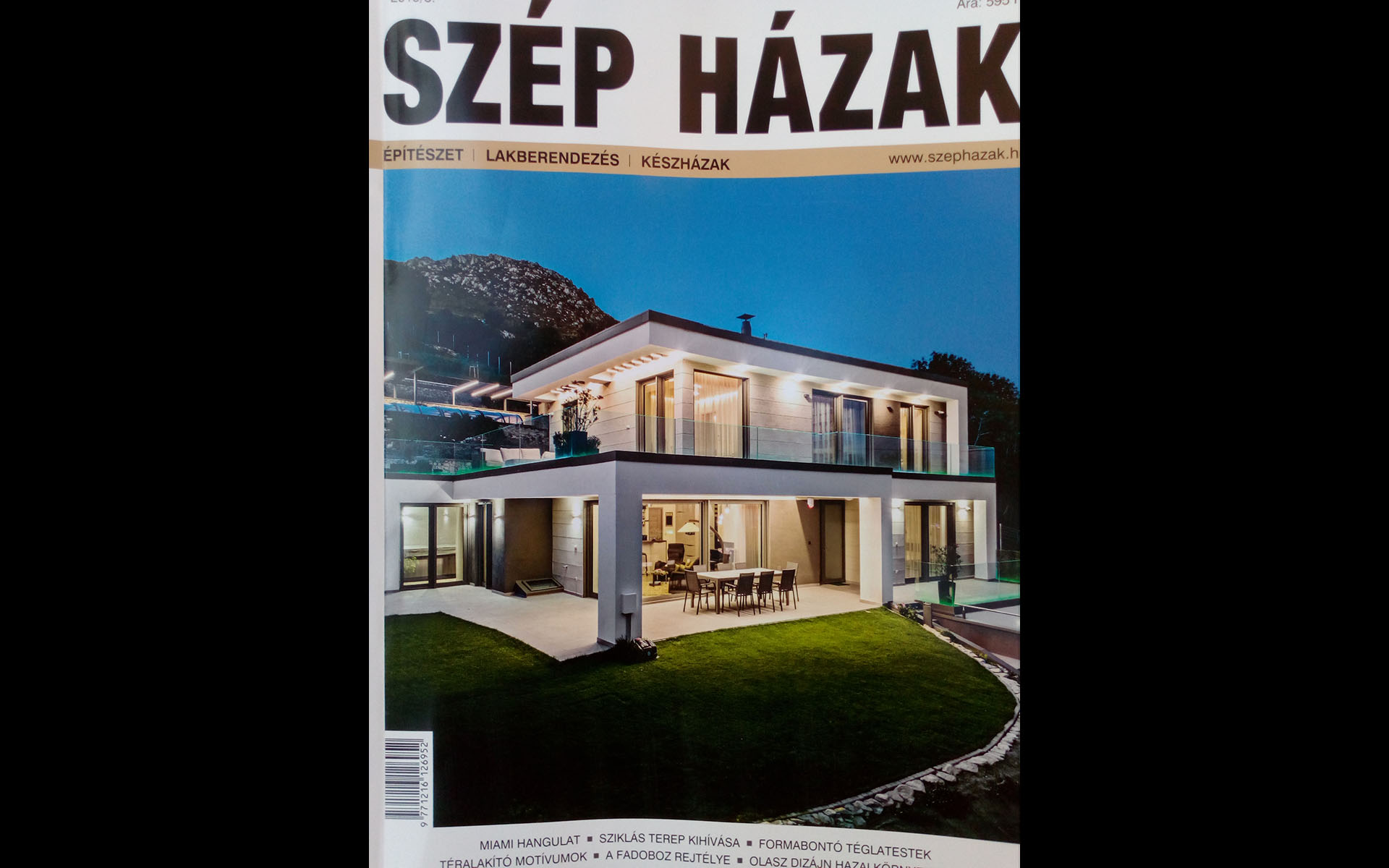 minimál családi ház, Szép Házak újság címlap