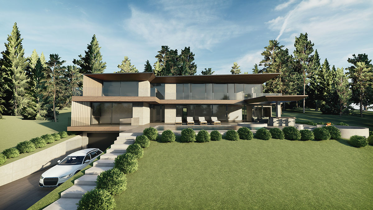 családi ház autocad tervezés