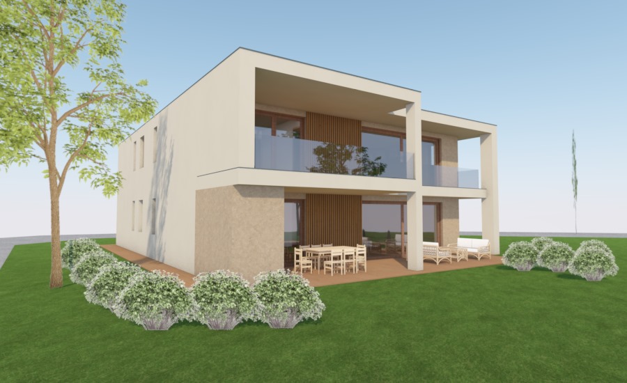 családi ház látványterv