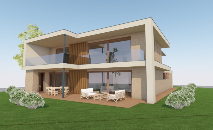 villa építészeti látvány tervezés