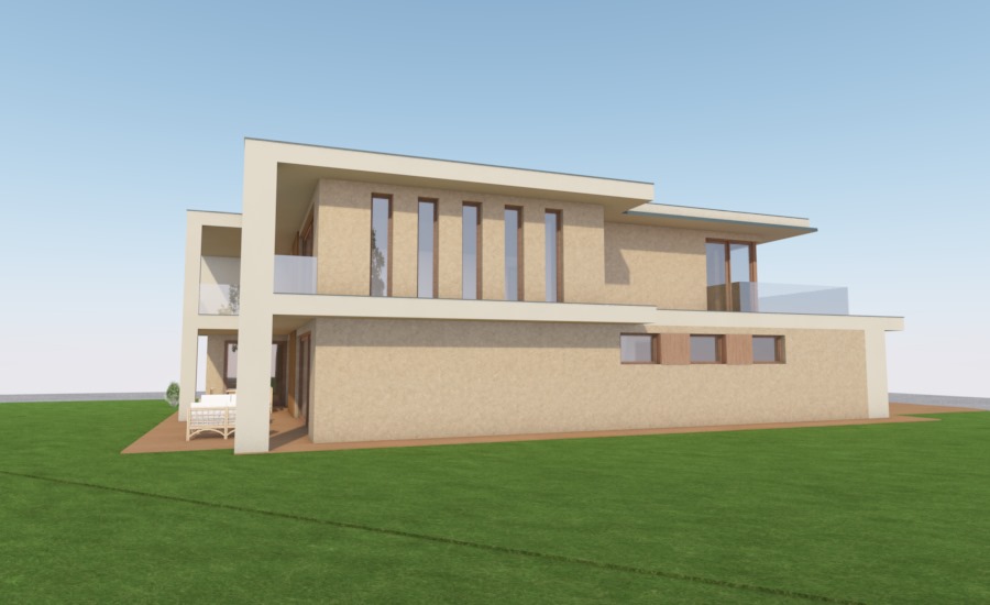 villa tervezése Dunaharasztin