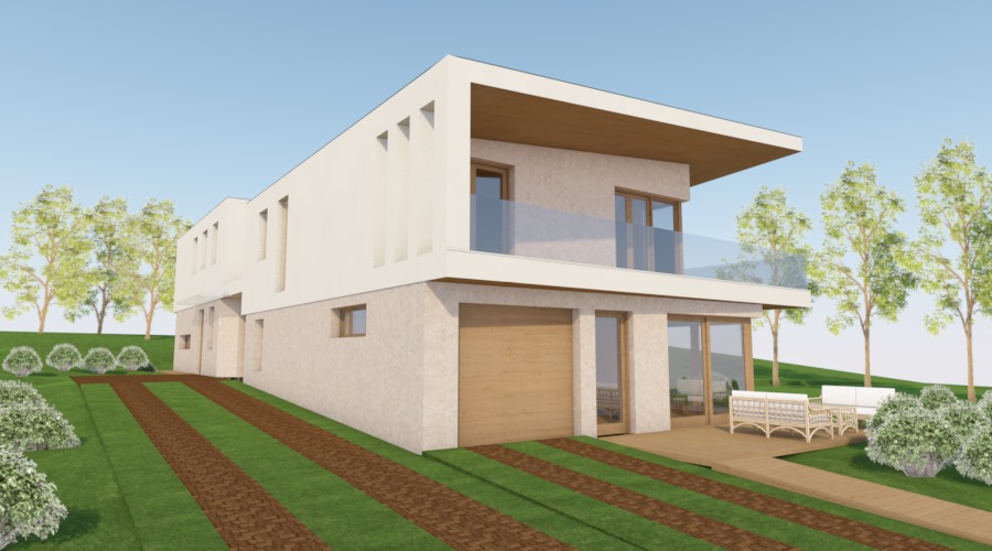 családi ház, ikerház számítógépes tervezése