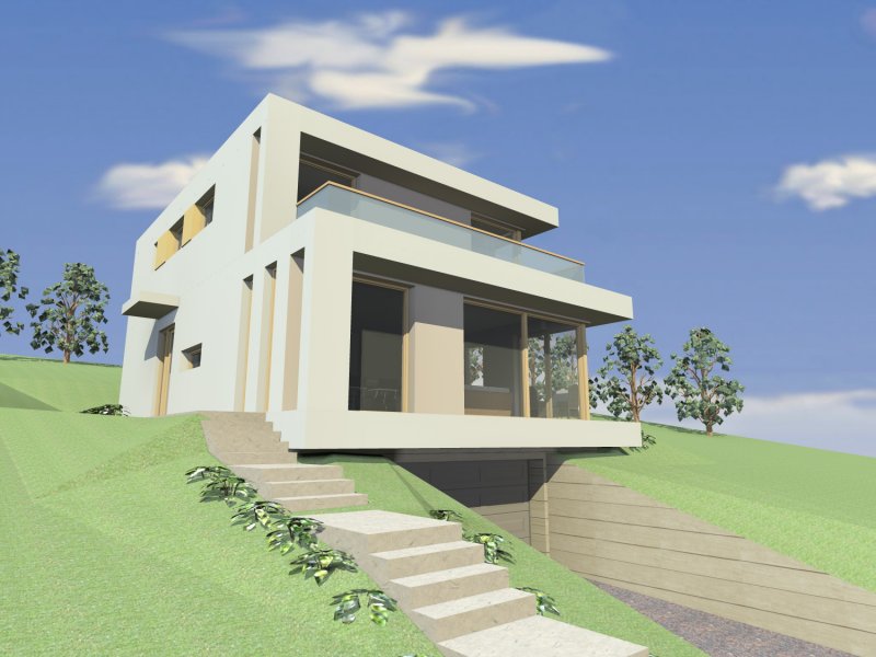 többszintes panorámás családi ház budaörsön