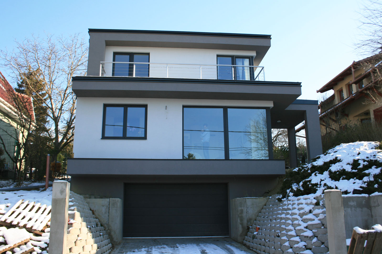 modern családi házak tervezése budaörsön