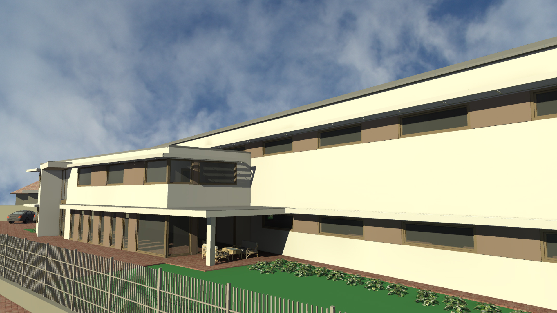 irodaház, grafikai terv