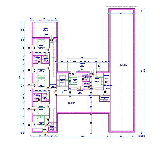 borászati üzem alaprajz terv, emelet