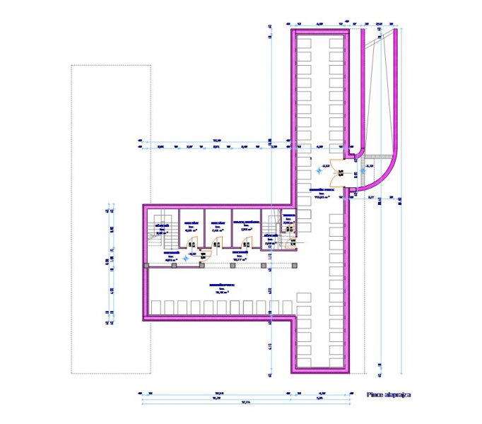 borászati üzem alaprajz terv, pince, borospince