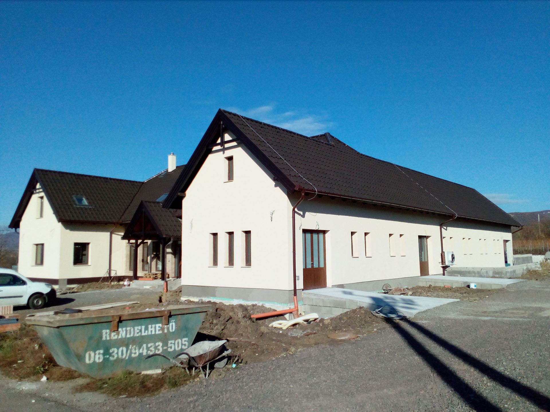 családi borászati üzem, építészeti tervezés