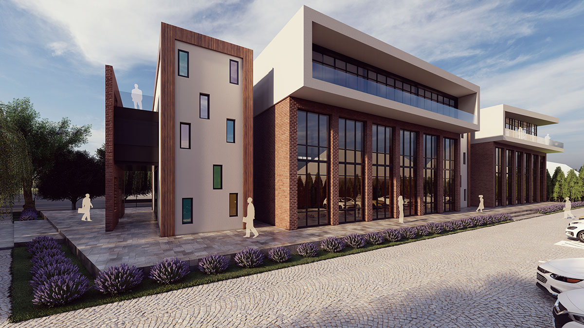 budaörsi irodaház, építészeti tervezés