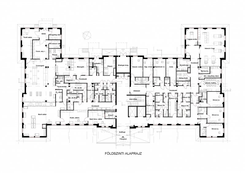 alaprajz terv, földszint