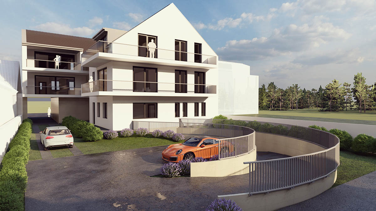 modern társasház tervezés budaörs