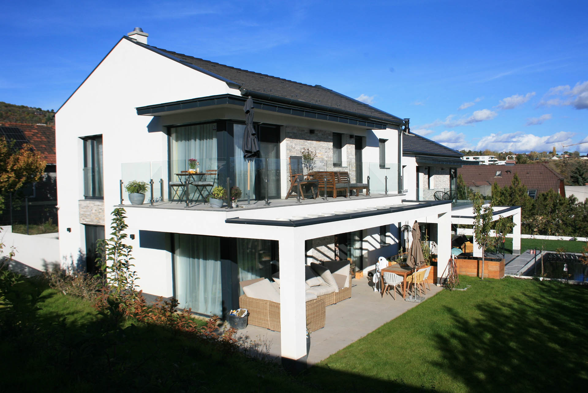 modern ikerház, társasház budaörsön