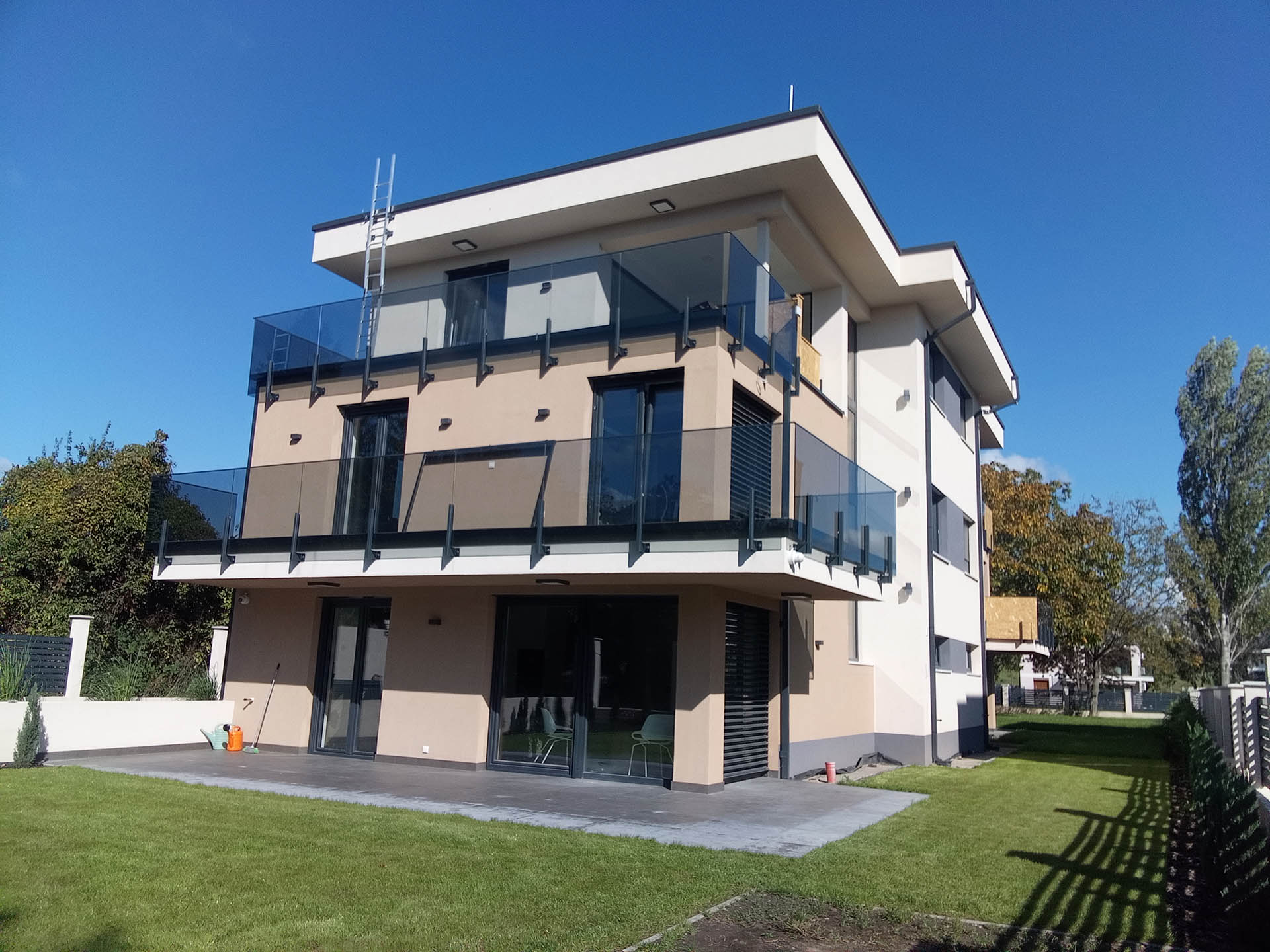 modern társasház tervezés, látványterv