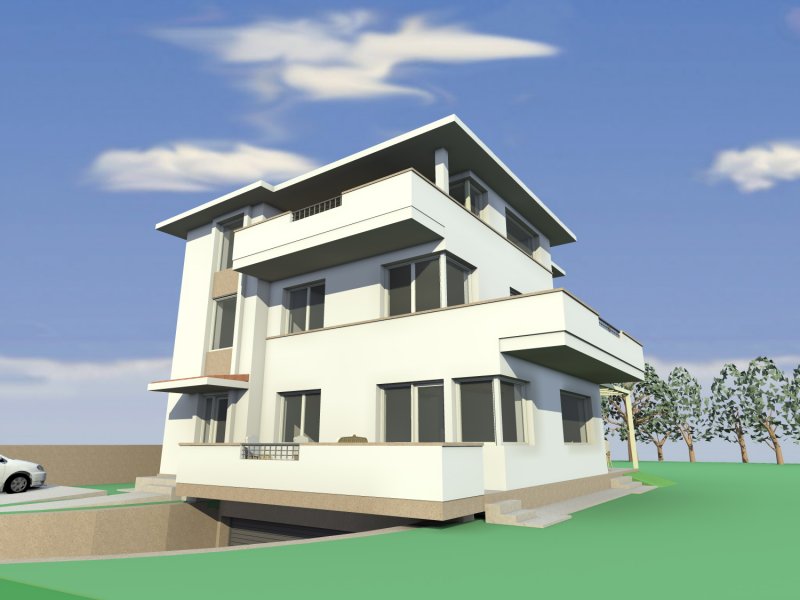 látványterv, társasház tervezés számítógéppel