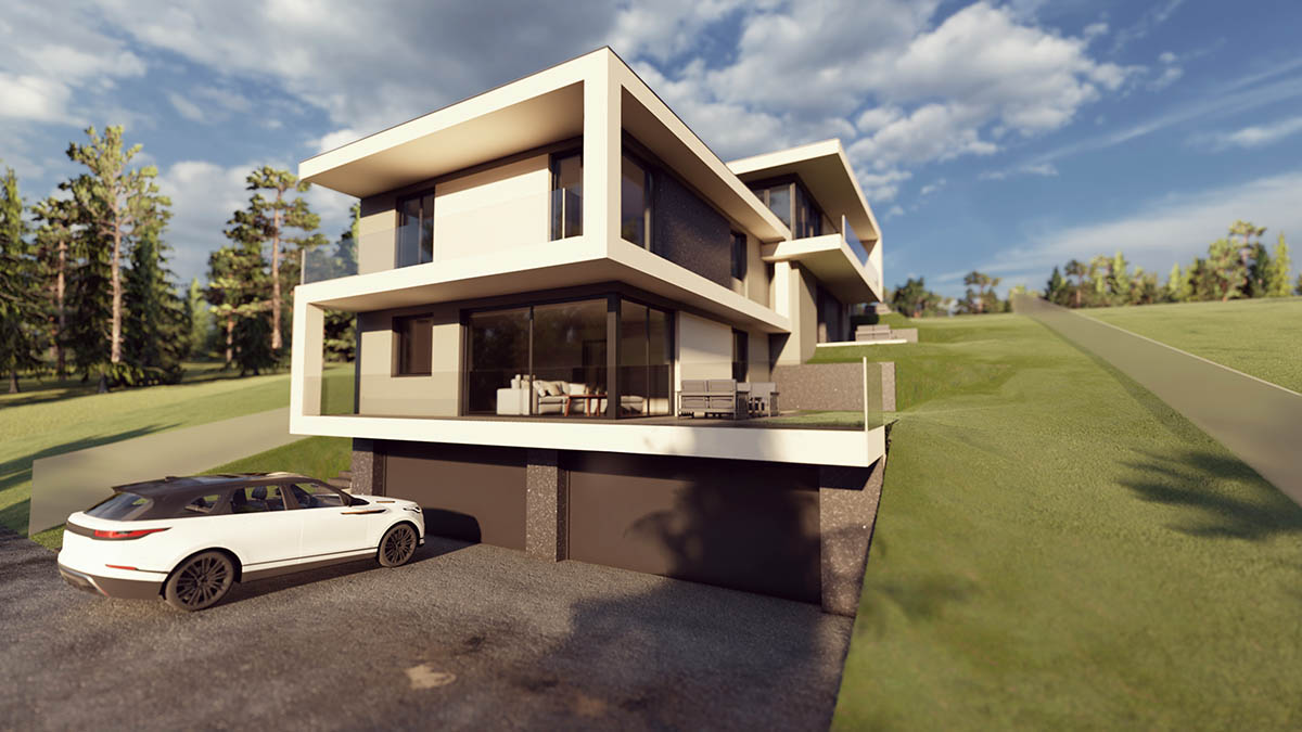 modern társasház biatorbágyon