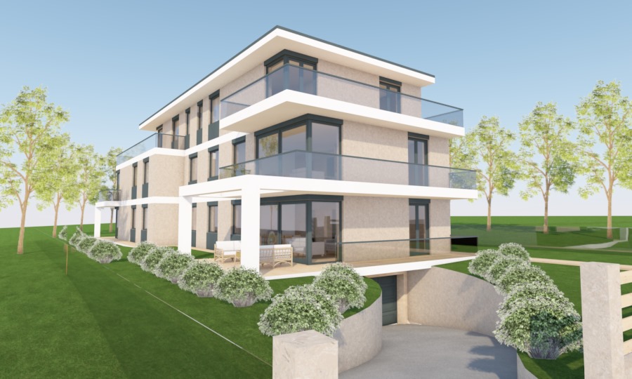 modern öt lakásos társasház