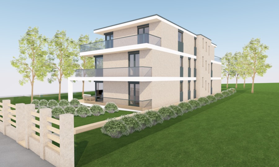 3d látványterv társasház tervezés