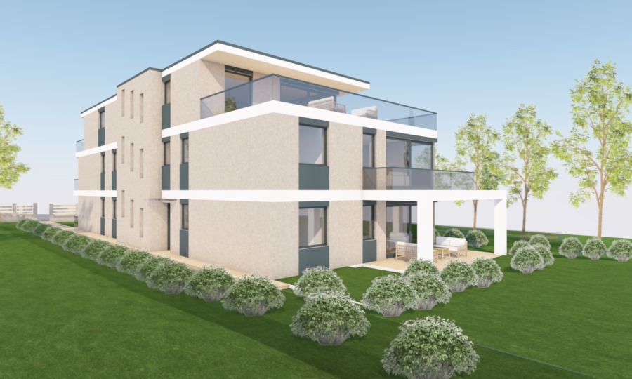 látványterv, társasház építészeti tervezés