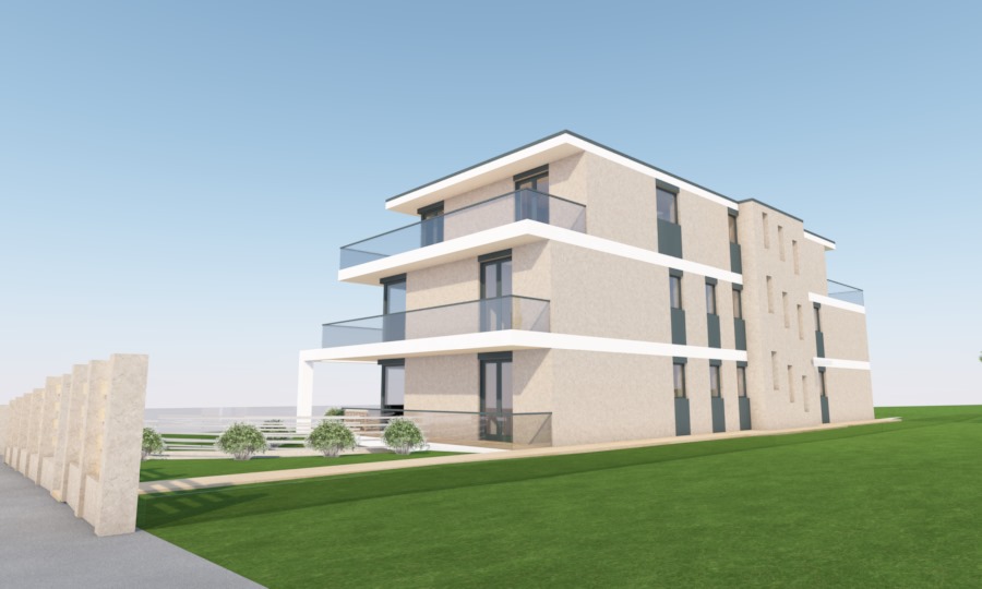 budapest, 11. kerületi új társasház látványterv